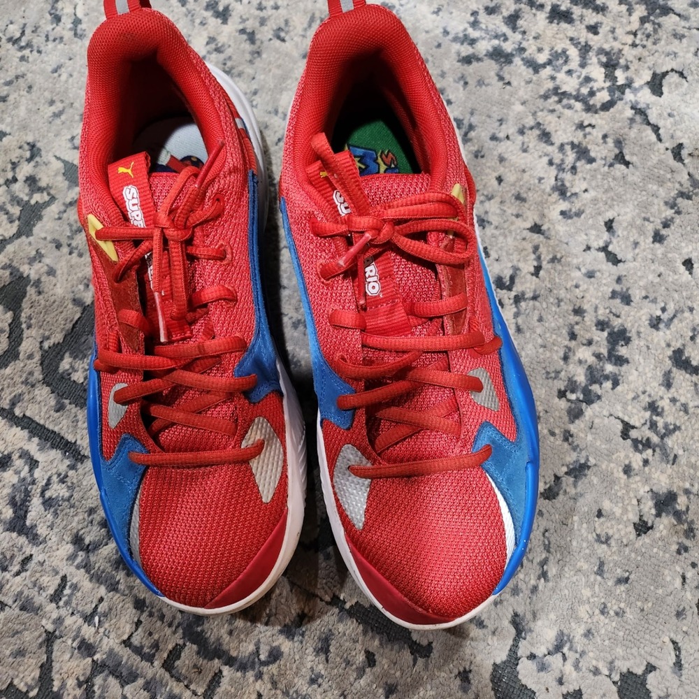 Puma RS-Dreamer Super Mario 64 Red Blue Basketball Shoes 194652-01 Mens 7C W 8.5